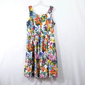Jessica Howard Floral Sleeveless Dress Siz…